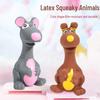 14см Серая латексная пищащая мышь игрушка для собаки для чистки зубов