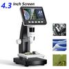 1000X 4.3" LCD Raqamli Mikroskop 1080P Tanga Mikroskopi 8 LED Chiroq USB Katta Lashtirish Ta'miri Video Mikroskop Tanga uchun