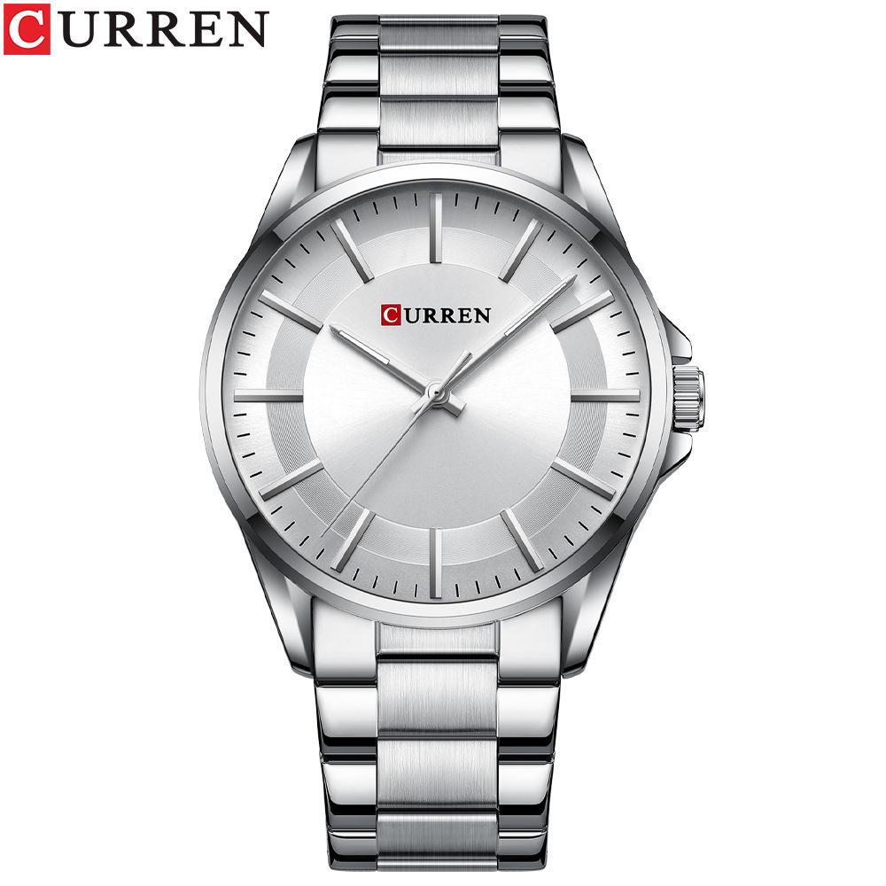 Мужские кварцевые наручные часы CURREN 8429 в стиле Business Casual на стальном ремешке