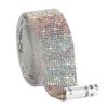 2xSelf-Adhesive Crystal Rhinestone Diamond Ribbon DIY Sticker Multicolor 1.4cm