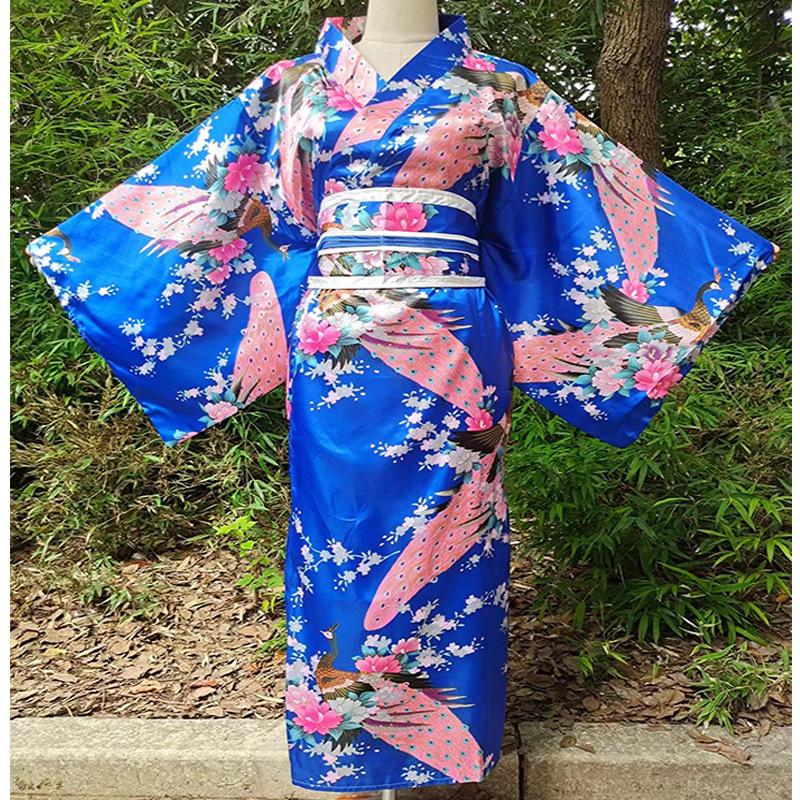 Traditional Japanese Women's Formal Attire Yukata Anime Cosplay Photography Photo Sets Kimono Stage Performance Costumes