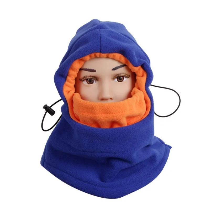 Зимняя флисовая ветрозащитная шапка для детей от 3 до 10 лет, полнолицевая термозащитная лыжная маска с капюшоном для мальчиков и девочек, детская шапка