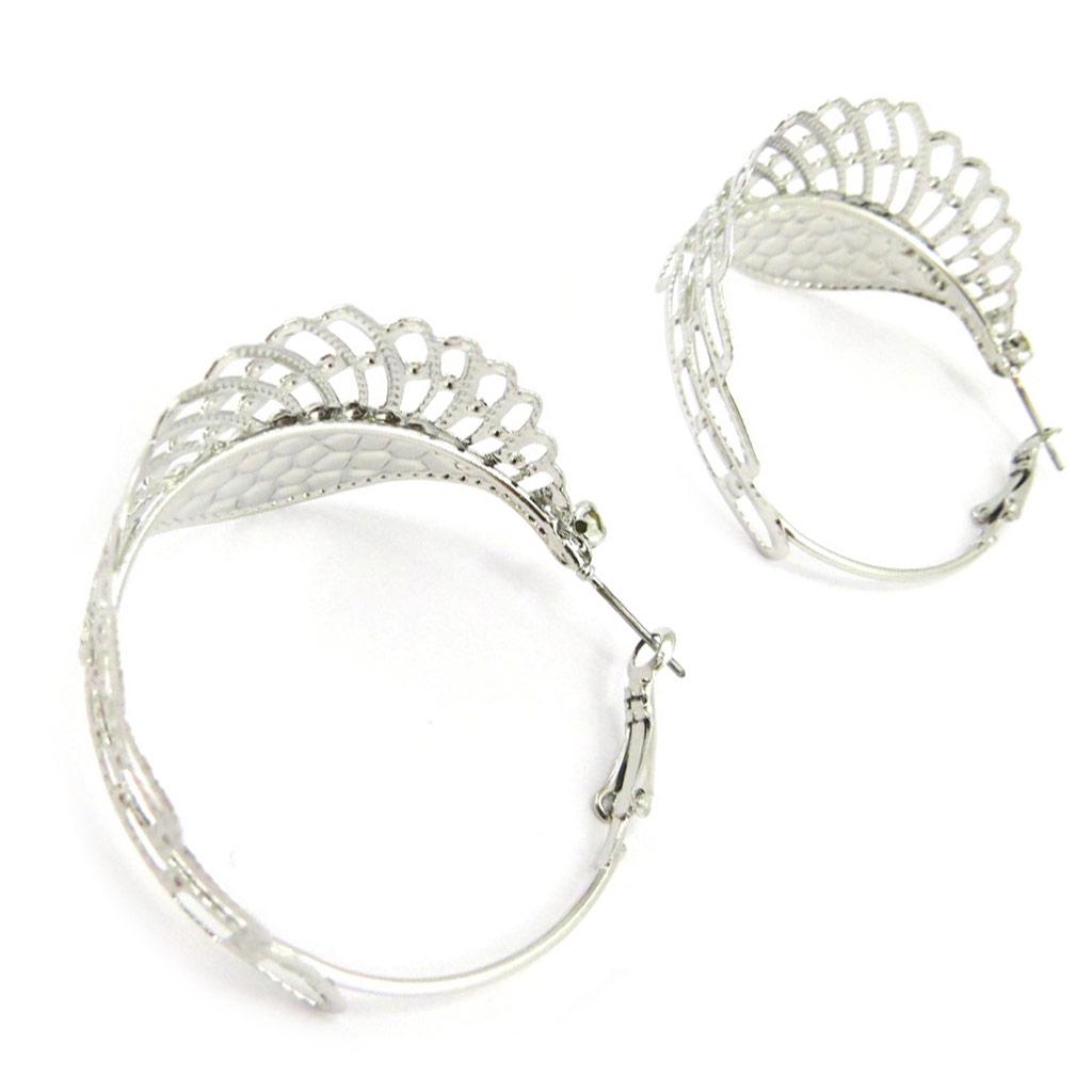Les Trésors De Lily [L4265] - Серебряные серьги-кольца Les Ailes d'Ange