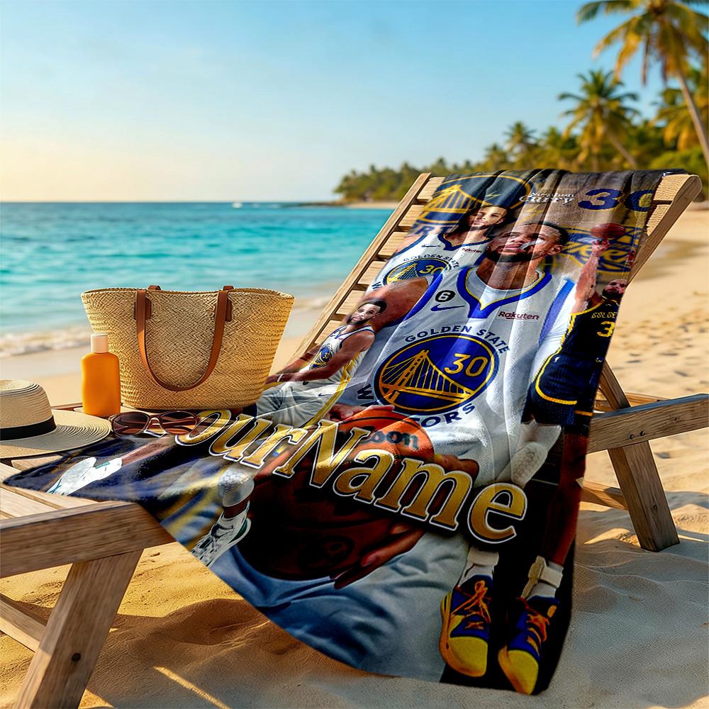 Curry Customizable Name Beach Towel Quickdry Soft Microfiber Portable For Swimmingbeachcamping Travel Beach Accessoriesgym