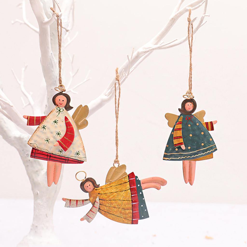 Металлический карлик, набор украшений для рождественской елки, наборы подвесных украшений для рождественской елки, домашний декор, праздничные украшения для поделок, 3 шт.