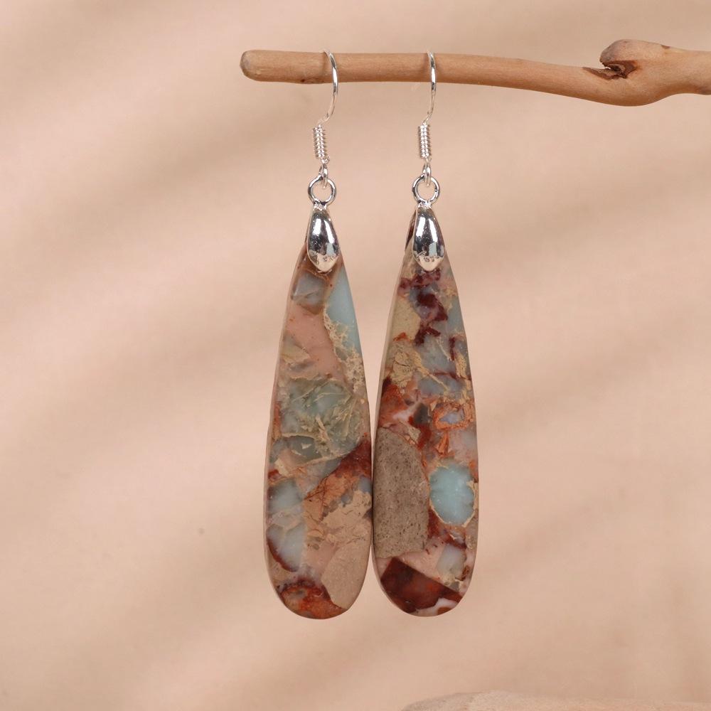 Серьги-слезы Shoushan Jasper для женщин, модные, смелые, выразительные серьги