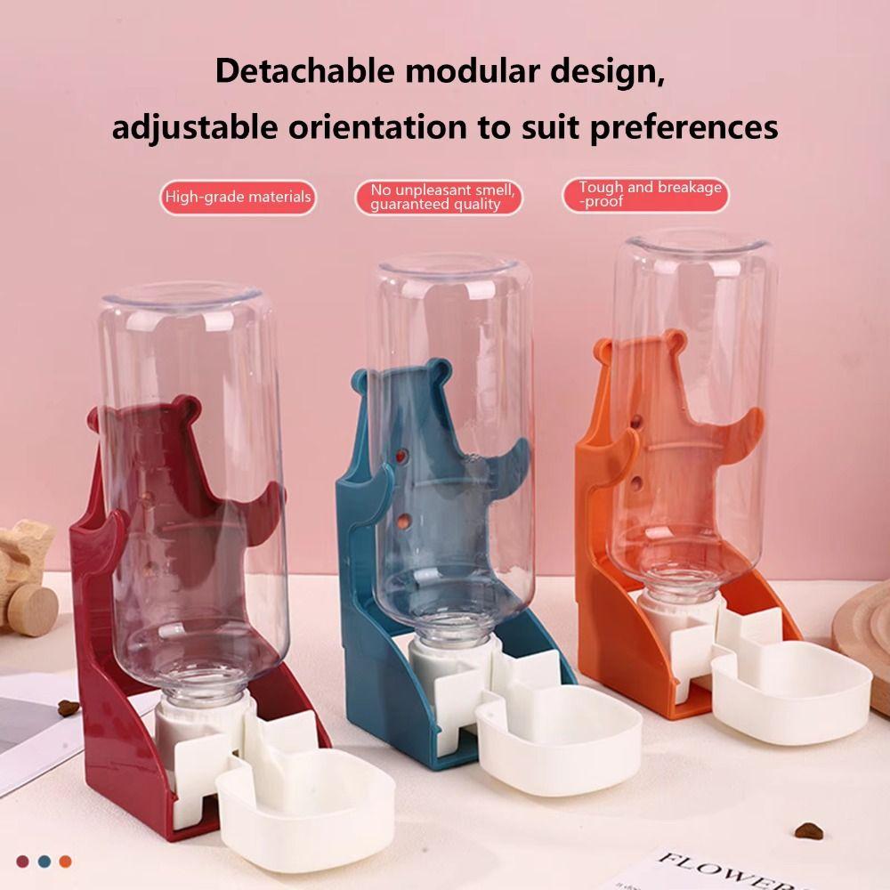 500ML Small Pet Water Dispenser Plastic Cage Mounted Feeder Small Pets