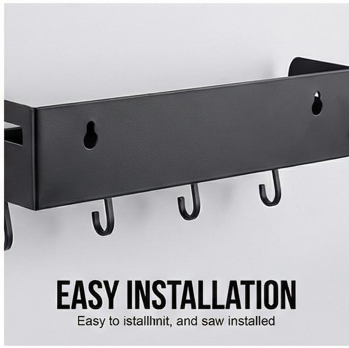 Индивидуальная настенная кухонная полка для хранения, конструкция без сверления, многоуровневая алюминиевая полка-сушилка для посуды и специй