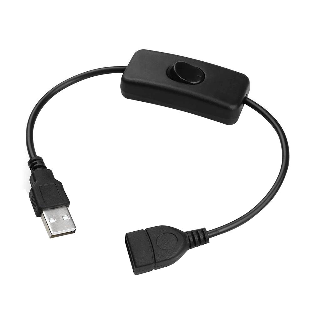 Удлинительный кабель USB-переключателя поддерживает передачу данных и питание с выключателем питания для светодиодных лент, USB-устройств