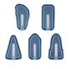 5Pcs Multiple Shapes Ice Cream Making Tools Reusable Popsicle Moulds Creative Ice Lolly Mold