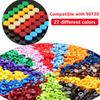 DIY Pixel Art Bricks 1x1 Round Tile Building Blocks Compatible with 98138 Bulk Anime Figure Assemble Toys Gift for