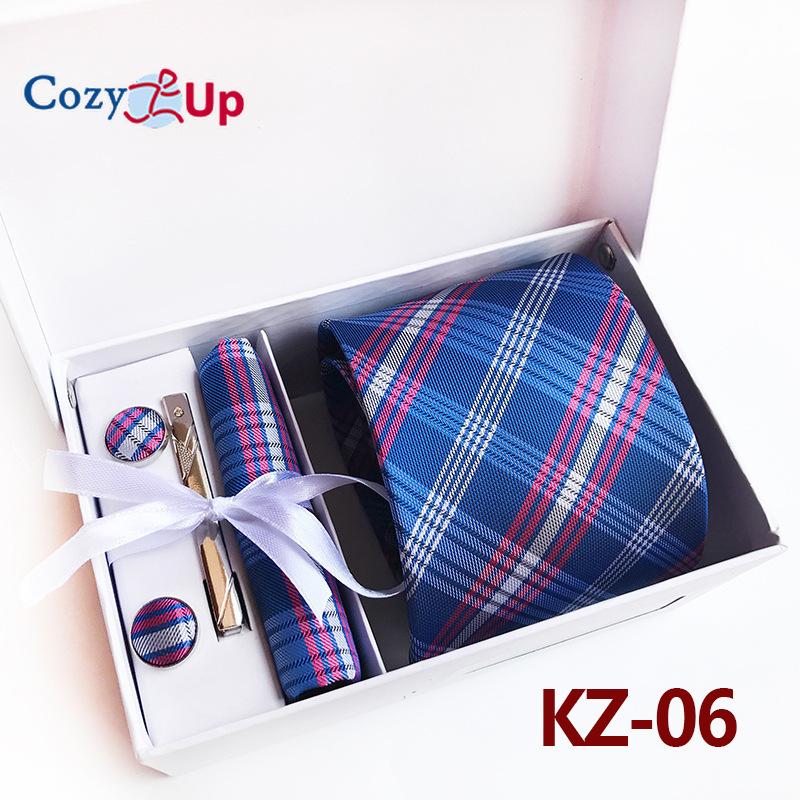 Cozy Up Набор из 6 предметов, мужские галстуки с узором пейсли, включая галстук, квадратный шарф, манжеты, зажим для галстука, подарочная коробка