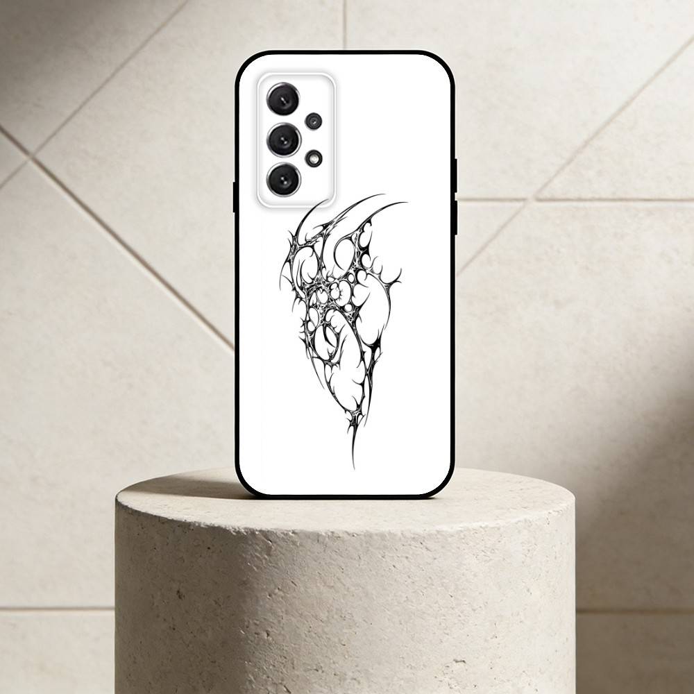 G-Gothic защитный тотемный чехол для телефона For Samsung S25,24,21,22,23,30,Ultra,20,Plus,Fe,Lite,Note Мягкий черный чехол