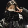 Solid Color Winter Cashmere Scarves Cashmere Shawl Cape Wraps Retro Plaid Wool Scarf  Student