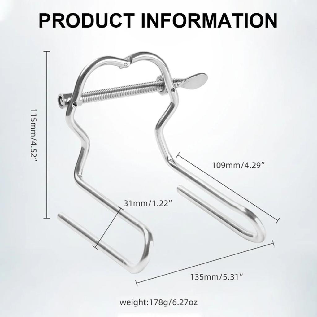 Stainless Steel Anal Plug Set Vaginal Dilator Metal Anal Plug Adjustable Butt Plug Anal Sex Trainer Personal Vibrator BDSM SM Adult Sex Toys