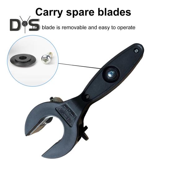 Труборез с храповым механизмом и острым прочным лезвием, сверхпрочный, быстрорежущий инструмент для резки медных труб одной рукой