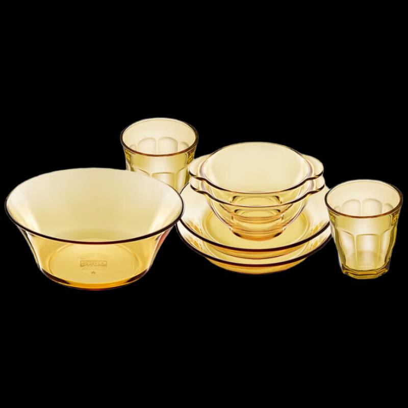PYREX Belle 9-Piece Heat-Resistant Glass Tableware Set