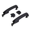 2pcs Outer Exterior Outside Door Handle 69210‑0C010 Black Car Accessories Replacement for FJ CRUISER 2007‑2014