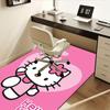 1 шт. Sanrio Hello Kitty Ковер для офиса с принтом русалки Прямоугольный коврик под стол, Идеальный декор для гостиной, спальни, кухни, Нескользящий пол