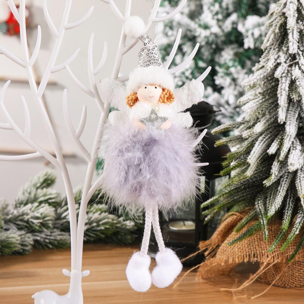 Christmas Decors Handmade Angels Christmas Plush Angel Pendant Christmas Tree Decors Christmas Decorations Home Decors