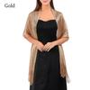 Bridesmaid Temperament Golden Silvery Wire Bridal Shawls Wedding Scarf Dresses Shawls Evening Scarf
