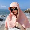 Sunscreen Shawl Fisherman Hat Full Face Sun Protection Neck Protection Cap Sunshade Sun Hat  Spring