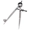 6 Inch Leather Compass Creaser with Pencil Holder Adjustable Spacing Spring Wing Divider Caliper for Woodworking