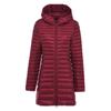 Autumn and winter light down jacket women's hooded medium and long large size thin slim portable jacket warm winter clothing