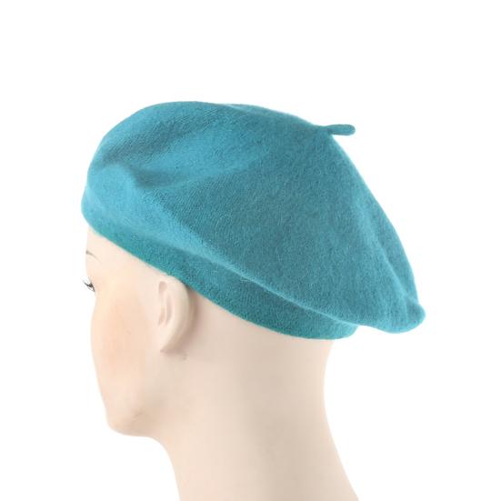 Женский однотонный теплый зимний берет для девочек, шапка-бини французского художника, лыжная шапка