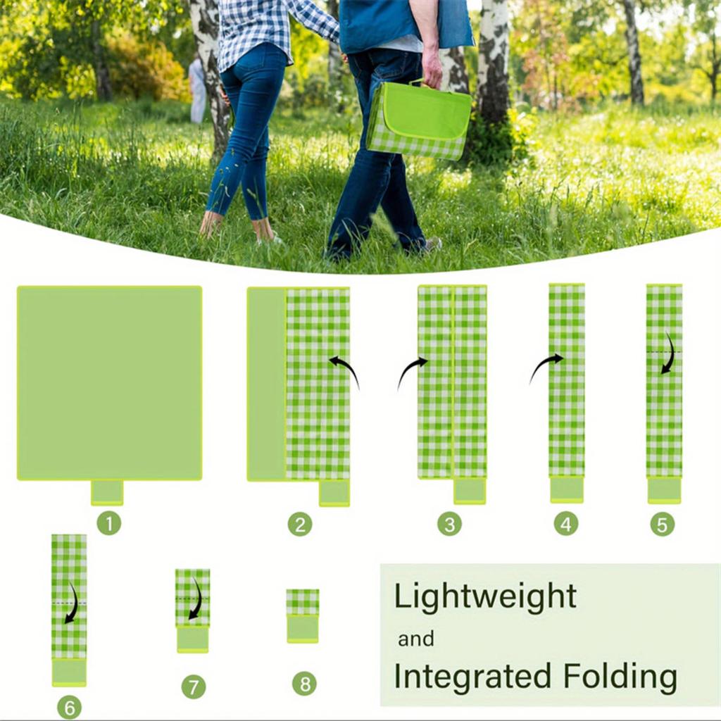 Водонепроницаемый плед для пикника, пляжный коврик, моющийся, легкий, для пеших походов, путешествий, кемпинга на открытом воздухе, парков