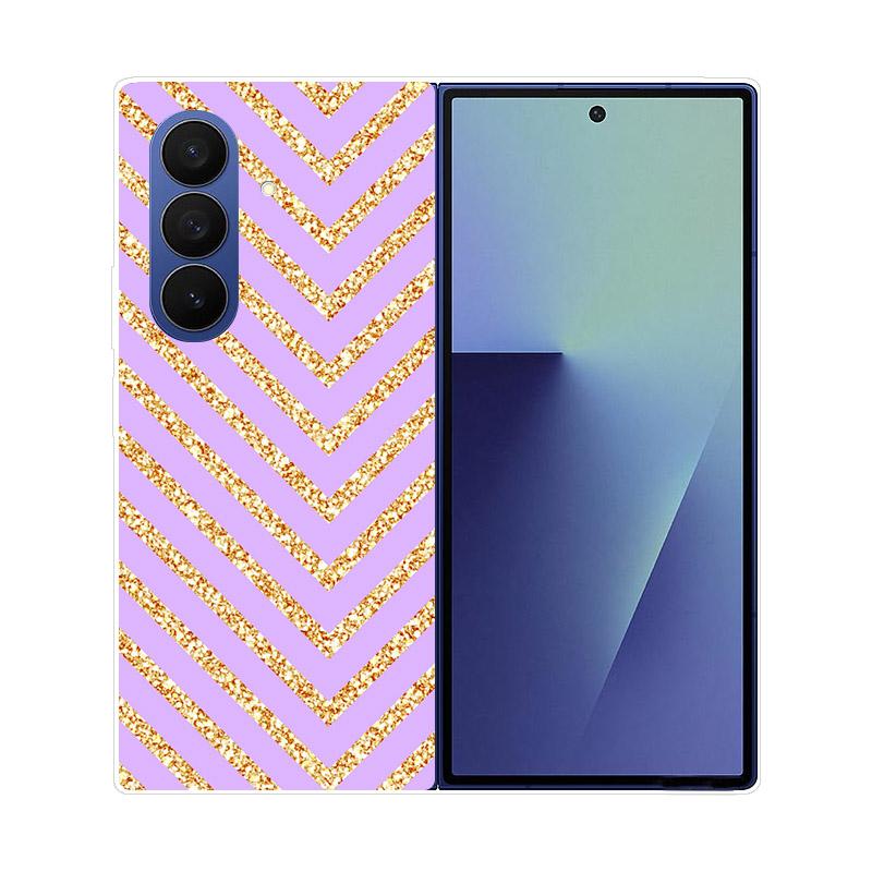 Чехол для Samsung Z Fold7 Прозрачный Жесткий ПК Складная Крышка для Samsung Galaxy Z Fold 7 6 5 4 3 Fold6 Ударопрочный Прозрачная Задняя Панель Funda