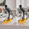 Horse Head Liquor Bottle with Silicone Stopper Whiskey Decanter Creative Glass 350ml Personalized Whiskey Bottle Whiskey