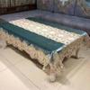 Light Luxury Style Embroidered Tablecloth Home Hotel Dining Table Decor Table Cover Rectangular Lace Table Cloth Wedding Decor