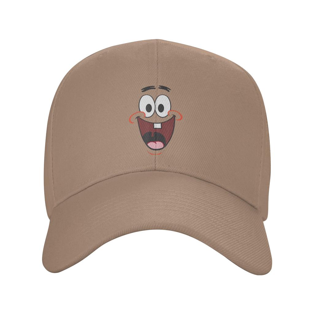 Spongebobs Patrick Big Face Smile Sun Baseball Cap  Summer Design Print Trucker Hat For Women Unisex Outdoor Sports Baseball Caps