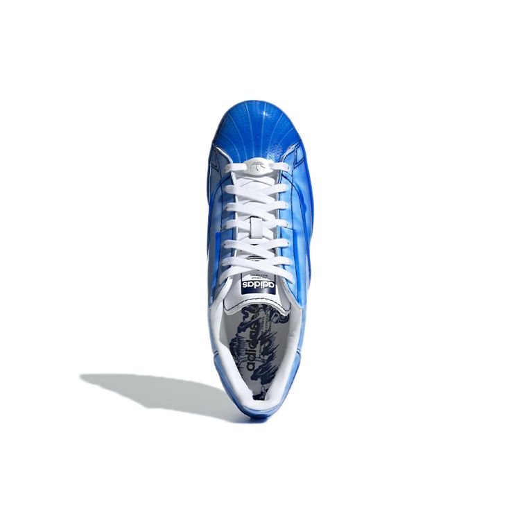 Adidas Оригинальные кроссовки Superstar с низким верхом, унисекс, синие GV6716