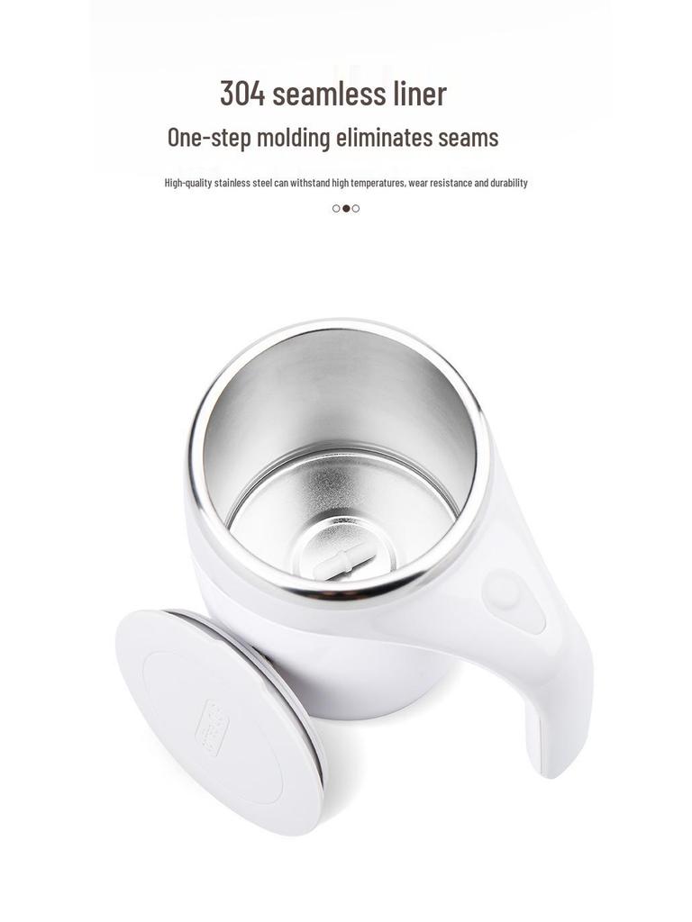 304 Stainless Steel Automatic Stirring Mug with Magnetic Rotation