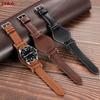 20 мм 22 мм Ремешок для часов из натуральной коровьей кожи для Fossil для Seiko Браслет Мужской Деловой Мягкий Ремешок для часов из телячьей кожи 18 мм Винтажный коричневый ремешок