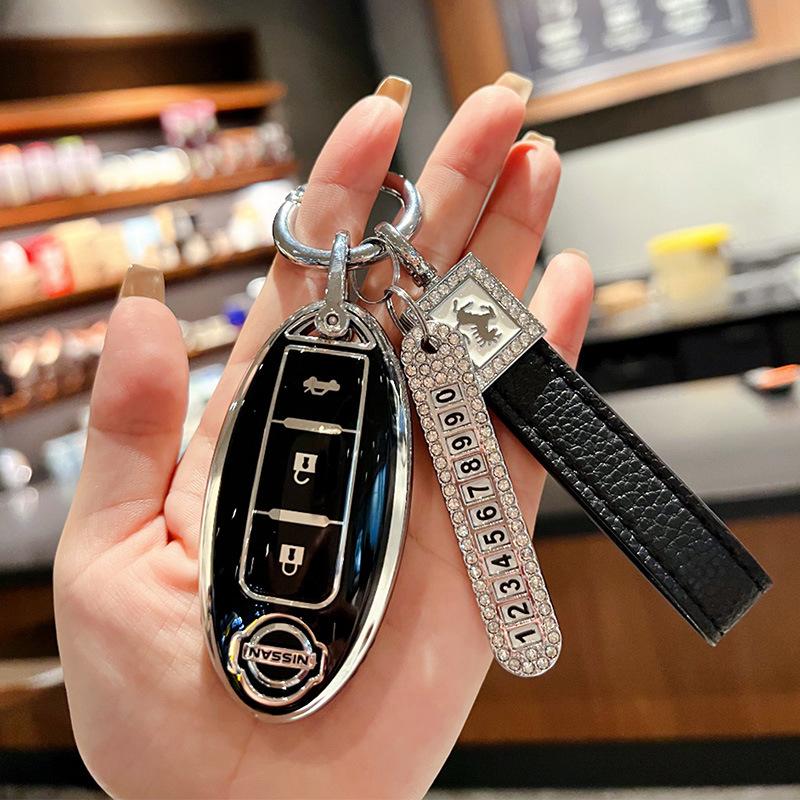 Подходит для комплекта ключей Nissan Qijun Всеобъемлющая пряжка для автомобиля Tule Loulan Teana Bluebird Xuanyi высококлассный защитный чехол-пряжка