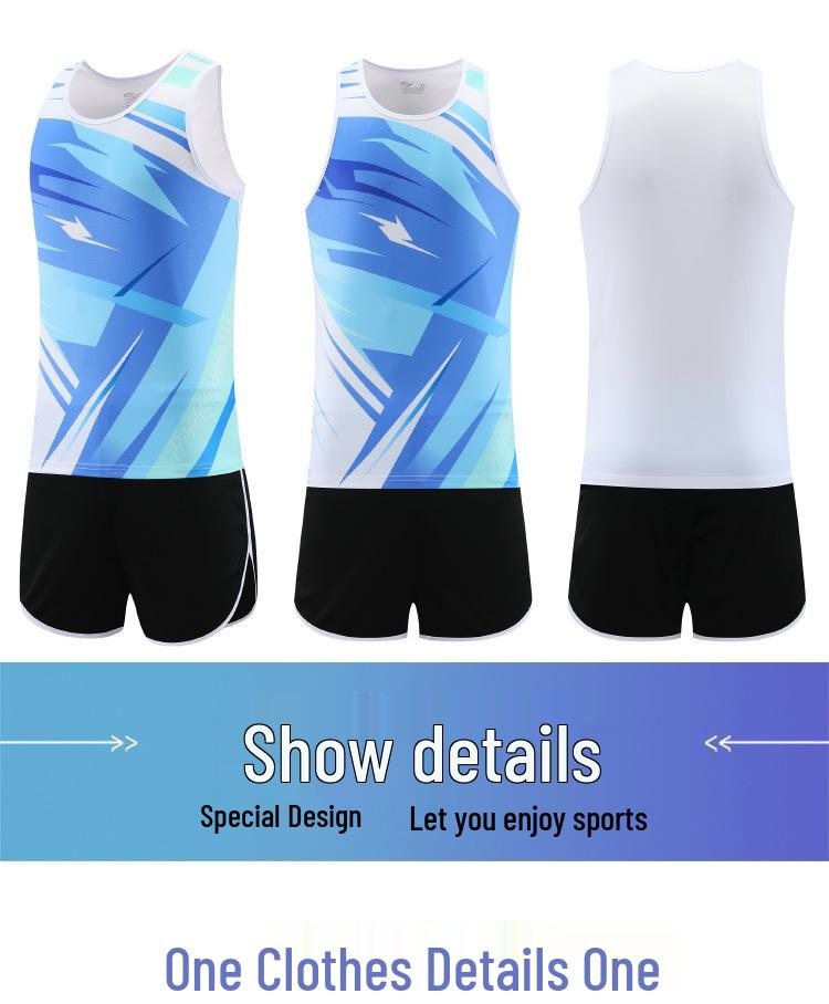 Унисекс Комплект тренировочного костюма для легкой атлетики для бега, марафона, спринта и соревнований по физкультуре