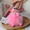 New Fashion Bow-knot Beauty For Lady Lovely Bag Pendant Plush Doll Car Key Chain Pendant