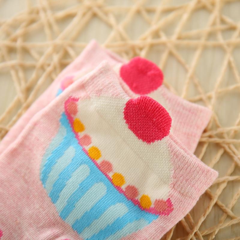 Women Cotton Socks Set Cute Cake Socks Kawaii Lovely Short Sock Casual Comfortable For Girl Korean Style High Quality Calcetines