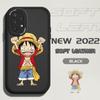Slim Cartoon Luffy Leather Back Casing PU Leather Cover Phone Case for Samsung Xiaomi Poco Redmi
