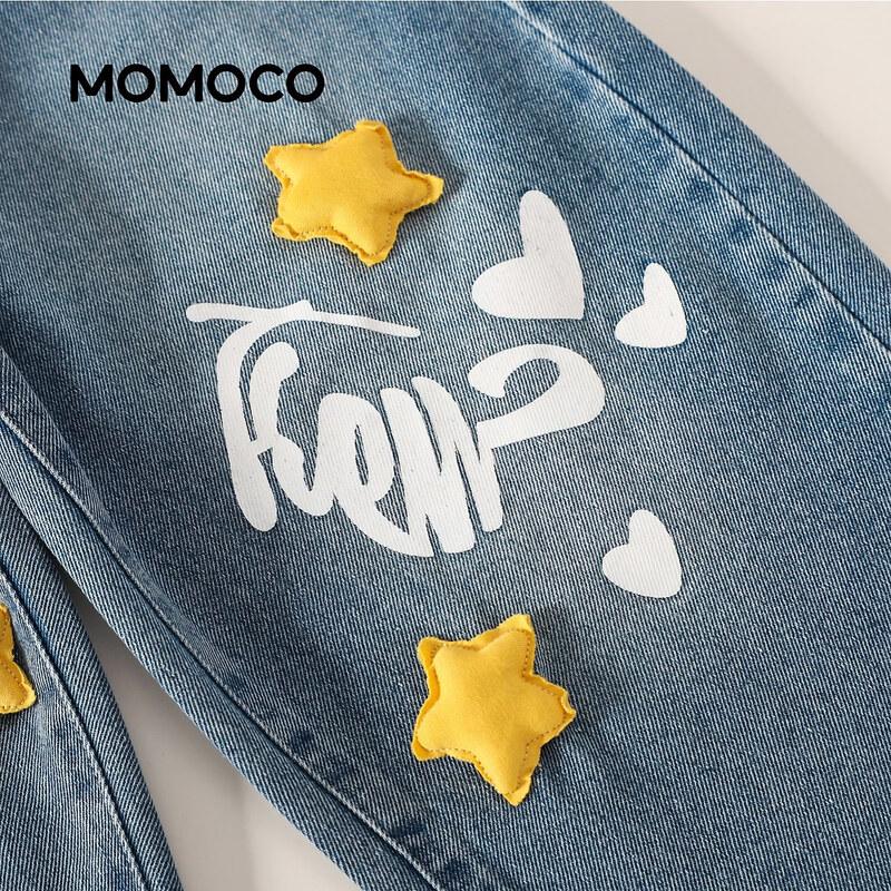 Осенние повседневные джинсы для мальчиков MOMOCO