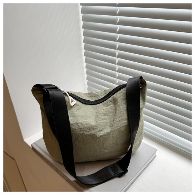 Нейлоновая сумка-пельмень, мужская и женская сумка-мессенджер, простой спортивный стиль, большая вместительная повседневная наплечная сумка, легкий вес