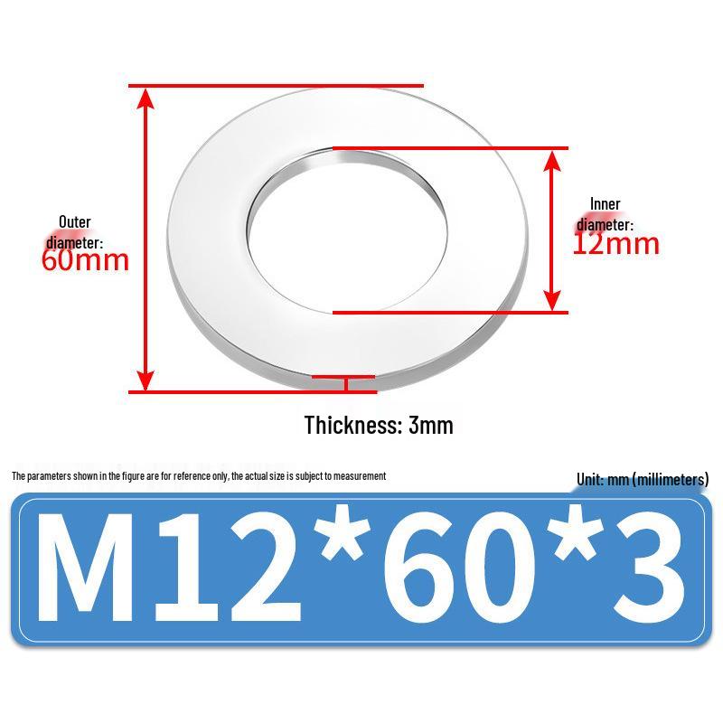 Jin Juntai Толстая и тонкая плоская шайба из нержавеющей стали, круглая M10-M36