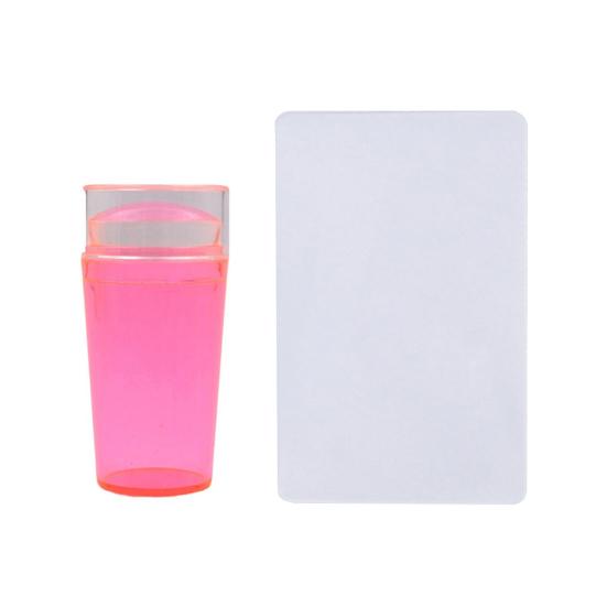 Yousheng Штамп для нейл-арта Односторонний Недеформирующийся Флуоресцентный Силиконовый Штамп для ногтей Скребок Прозрачный Инструмент для маникюра