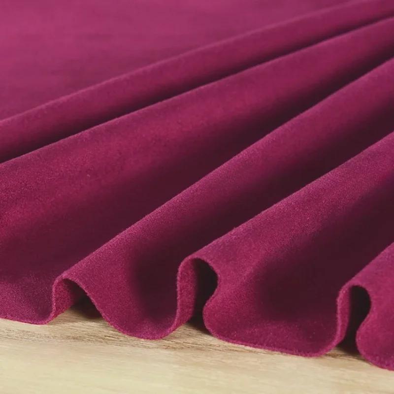 100x150cm Suede Fabric Stretch Double Microfiber for Costume Dresses Skirt Sewing Stretch Frosted Cloth Plain Material