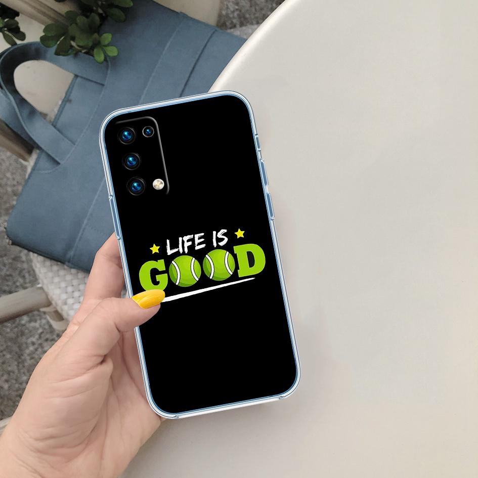 LO90 Tennis Sports Soft Shell Transparent Phone Case for Samsung Galaxy A04 A04S A14 A23 A34 A54 M23 M33 M52 M53