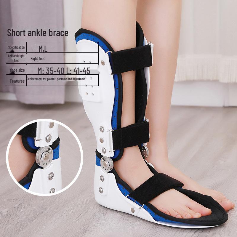 Ankle & Foot Fixation Brace: Short Calf Walking Splint for Exercise, Support, and Protection