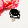 Black Onyx - Brazil 925 Sterling Silver Ring V4566, Black Ring, Oval Ring, Valentin's Day Gift, Gift For Her, Birthday Gift, Handmade Jewelry, Silver